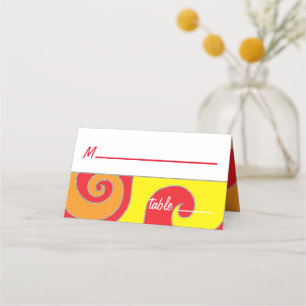 Bar an Bat Mitzvah Wirbel Platzkarte