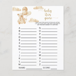 Bär auf Ballons \ Baby Item Game