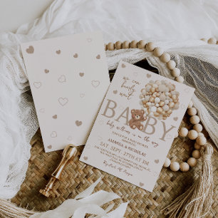 Bär, auf den wir kaum warten können Baby Shower Einladung
