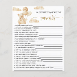 Bär auf Kugeln 20 Fragen zum Elternspiel