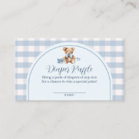 Bär Baby Schuhe Gingham Baby Shower Windel Raffle