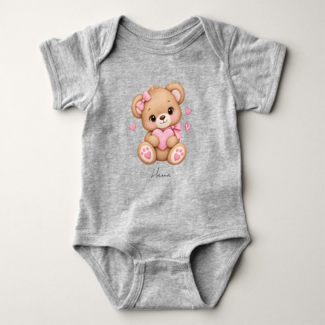 Bär  baby strampler (Vorderseite)