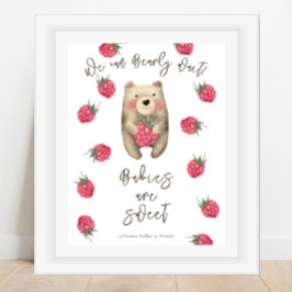 Bär - Babys sind süß Poster