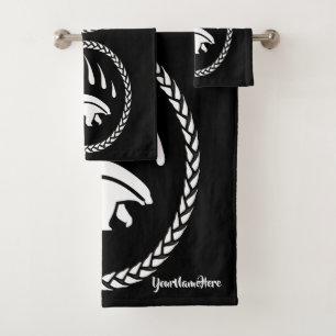 Bär-Badehandtuch-Set Individuelle Stammesbär-Handt Badhandtuch Set