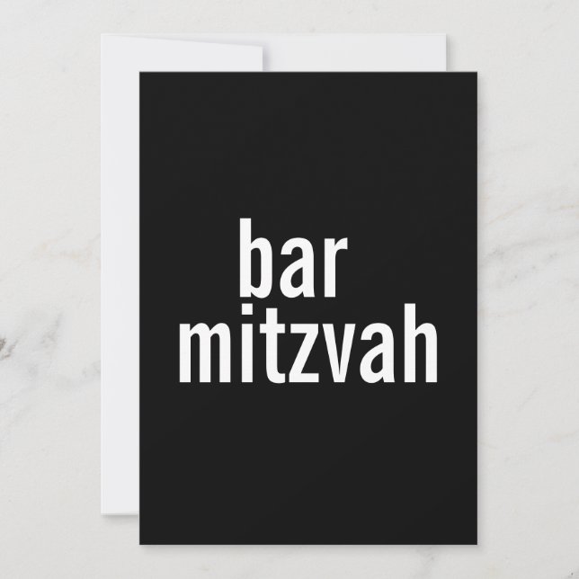 Bar & Bat Mitzvah Ankündigungen & Einladungen (Vorderseite)