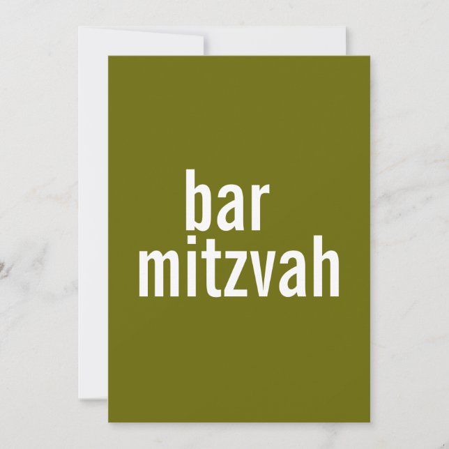 Bar & Bat Mitzvah Ankündigungen & Einladungen (Vorderseite)