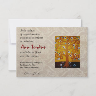 Bar Bat Mitzvah Einladung