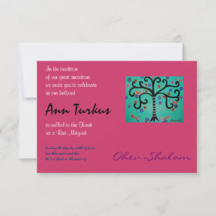 Bar Bat Mitzvah Einladung