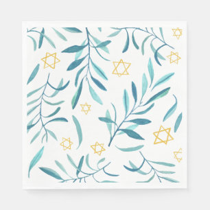 Bar Bat Mitzvah Jüdische Hochzeit Hanukkah Wasserc Serviette