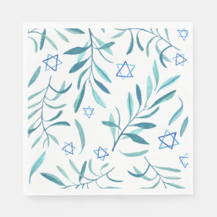 Bar Bat Mitzvah Jüdische Hochzeit Hanukkah Wasserc Serviette
