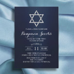 Bar Bat Mitzvah Moderne Marine Blue Star von David Einladung<br><div class="desc">Bar Bat Mitzvah Moderne Marine Blue Star der David Einladungen.</div>