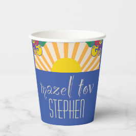 Bar Bat Mitzvah Paper Cup Party Wirbel Pappbecher