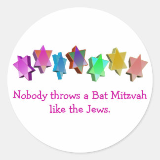 Bar/Bat Mitzvah Runder Aufkleber