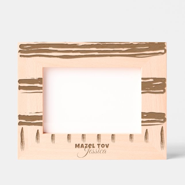 Bar Bat Mitzvah Tallit Geätzte Rahmen (Vorderseite)