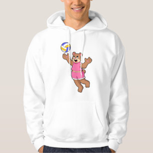 Bär beim Volleyball-Sport Hoodie
