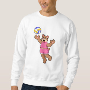 Bär beim Volleyball-Sport Sweatshirt
