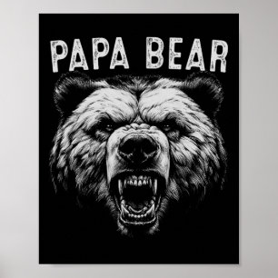 Bär beste Idee Vatertag Lustige Bär Geschenke für  Poster