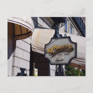 Bar, Boston Postkarte