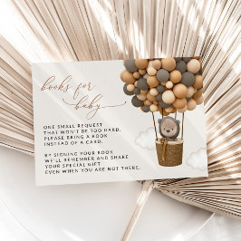 Bär, Braunbälle, Babyduschbücher für Kinder Begleitkarte