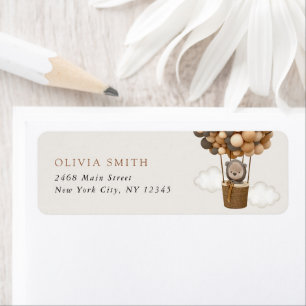 Bär, braune Balloons, Heißluftballon, Babydusche