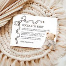 Bär Bücher für Baby Karte 