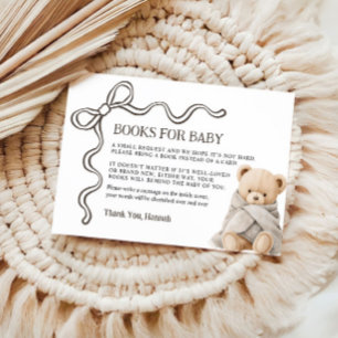 Bär Bücher für Baby Karte