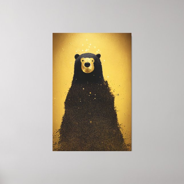 Bär Canvas Print Leinwanddruck (Vorderseite)