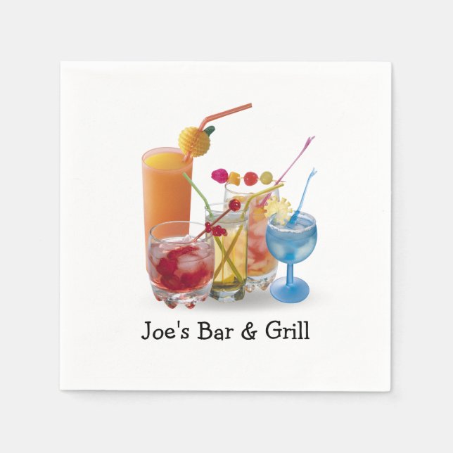 Bar Cocktails Kollektion Serviette (Vorderseite)