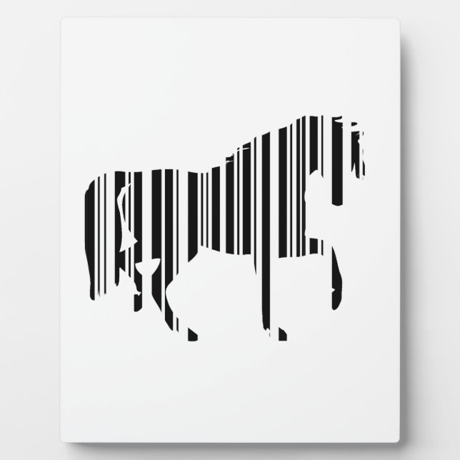 Bar CODE Zebra Barcode Design Fotoplatte (Vorderseite)