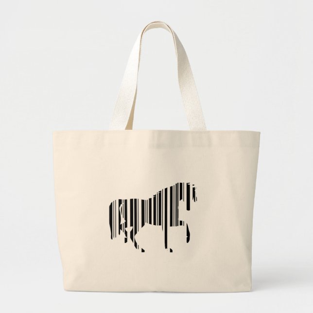 Bar CODE Zebra Barcode Design Jumbo Stoffbeutel (Vorne)