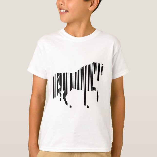 Bar CODE Zebra Barcode Design T-Shirt (Vorderseite)