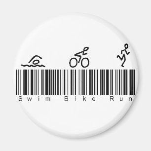 Bar-Codeswim-Fahrrad-Lauf Magnet