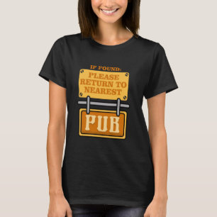 Bar Crawl, falls gefunden, bitte zurück zum nächst T-Shirt