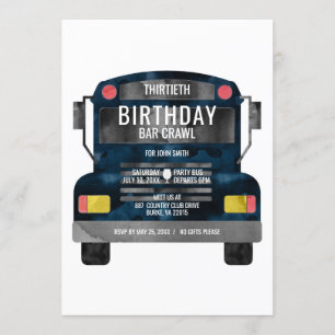 Bar Crawl Party Einladung