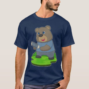 Bär Cricket Cricket-Schläger T-Shirt