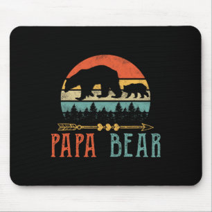 Bär Daddy Lustige Männer Vatertag Geschenkidee Mousepad