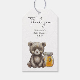 Bär danke Ihnen Babydusche Geschenkanhänger