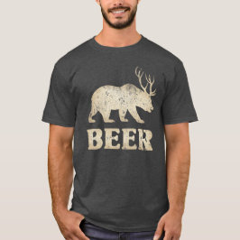 Bär Deer Vintag Beer T-Shirt