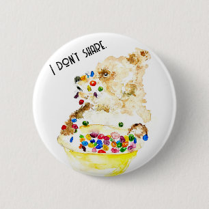 Bär, der Müsli isst Button