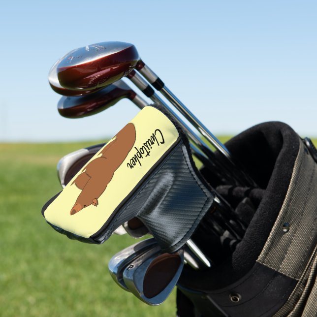 Bär Design beliebiger Hintergrundfarbe Golf Headcover (In Situ)
