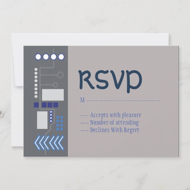 Bar Einladung Mitzvah Reply zu digitalen Videospie (Vorderseite)