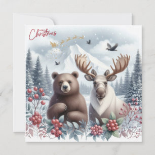 Bär, Elch und wunderschöne Natur zu Weihnachten