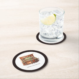 Bar Erwachsene jeden Tag Geburtstag Personalisiert Runder Pappuntersetzer