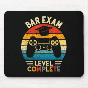 Bar Exam Level Complete Funny Lawyer Law School Gr Mousepad