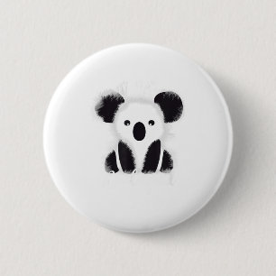 Bär Fluffiger Koala Australien Rette die Erde Spie Button