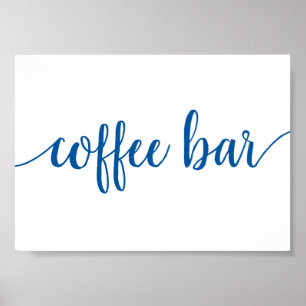 Bar   French Blue Any Event Sign Poster