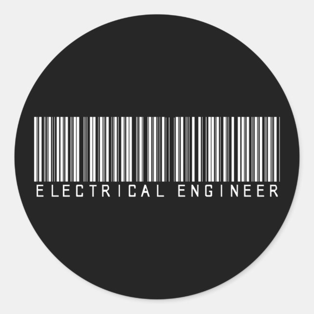Bar für Elektroingenieure Runder Aufkleber (Vorderseite)