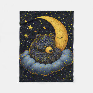 🐻 Bär Gebettet in Fluffigen Wolken Gemütlich Tr Fleecedecke