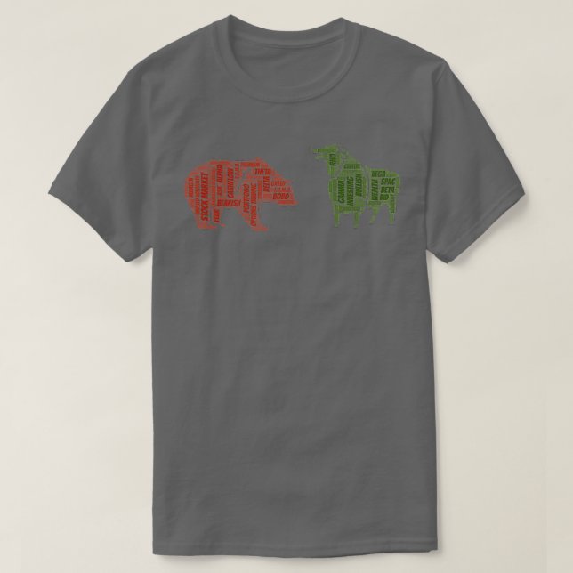Bär gegen Bulle T-Shirt (Design vorne)
