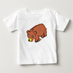 Bär geht spazieren baby t-shirt